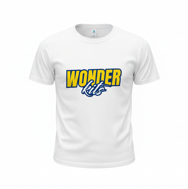 Wonder Kits Sports Youth T- Shirt - White