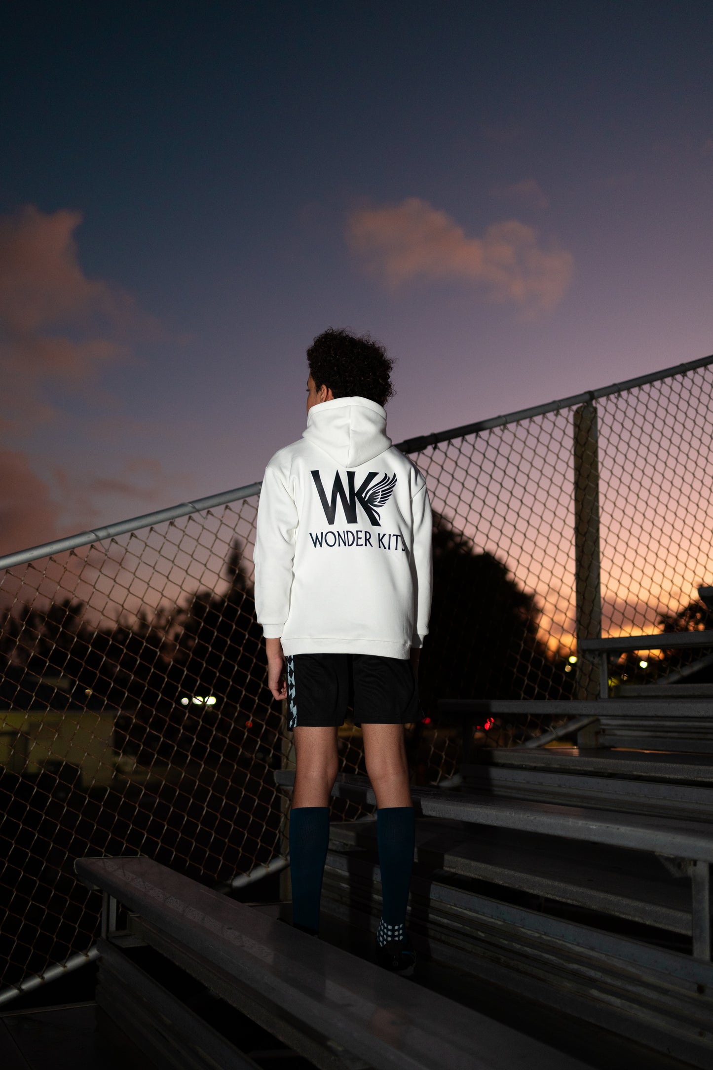WK Youth Hoodie White