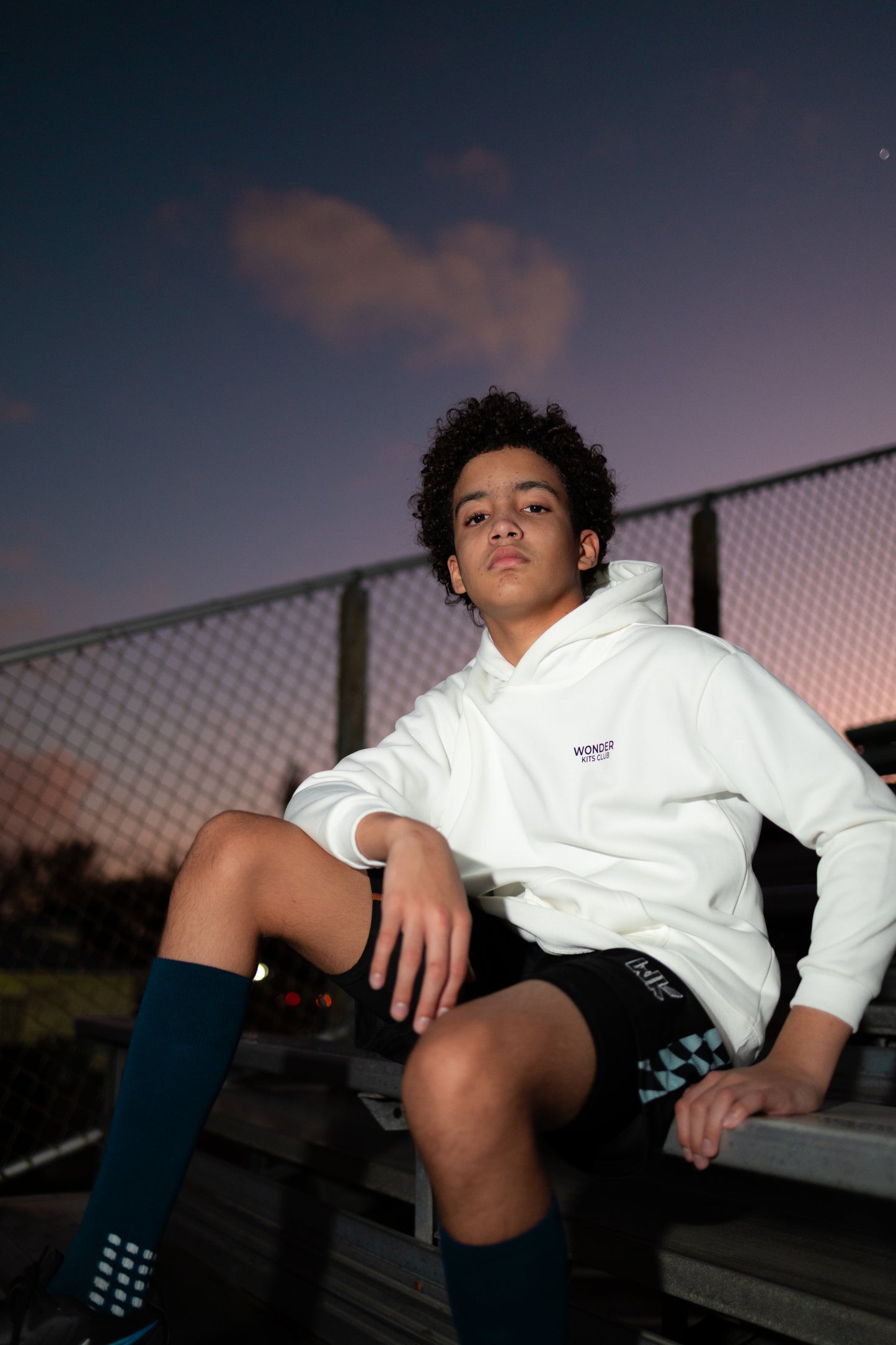 WK Youth Hoodie White