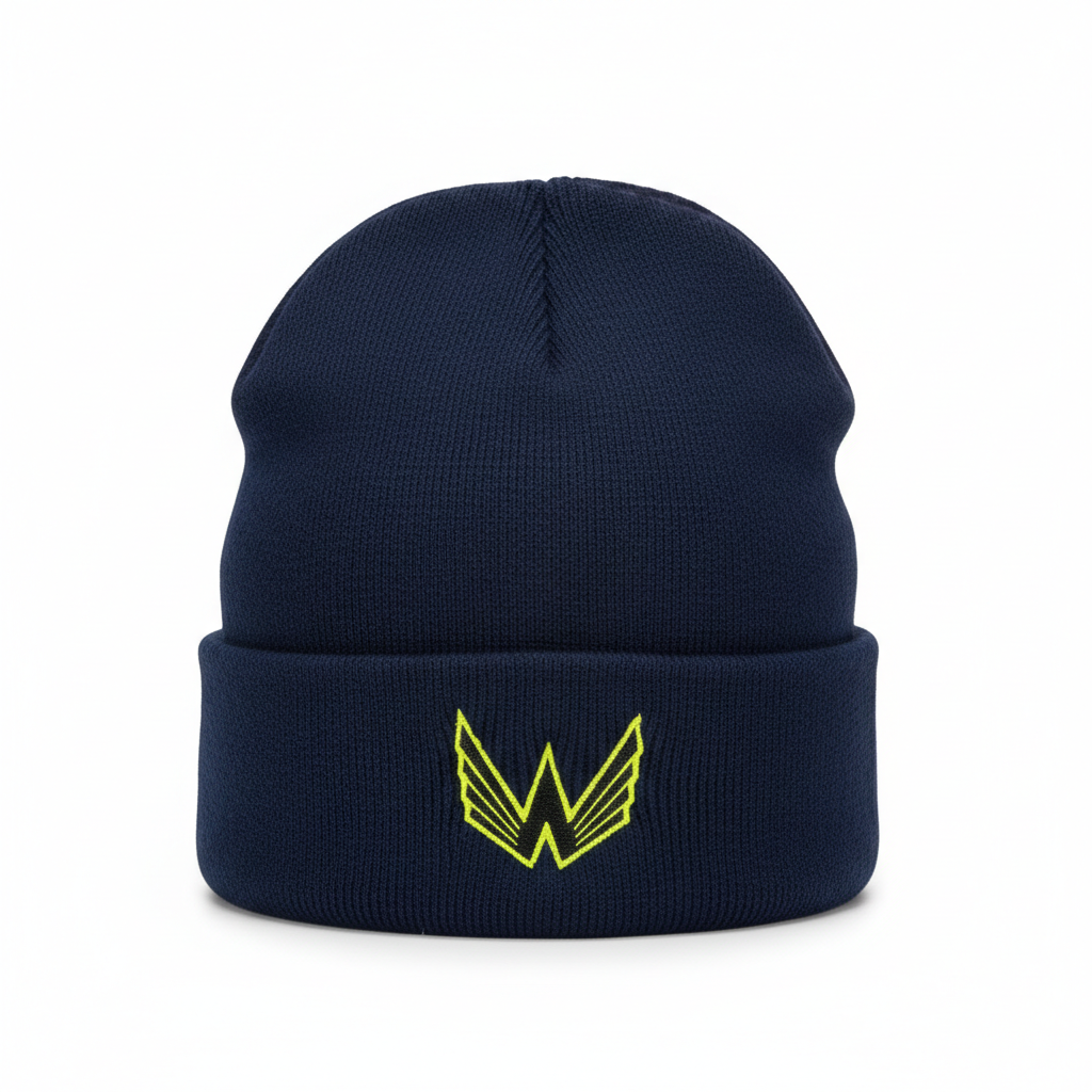 Logo Cotton Beanie - Midnight Blue