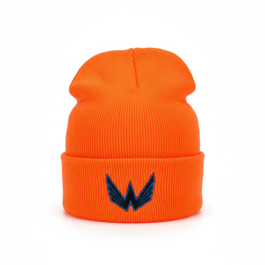 Logo Cotton Beanie - Orange