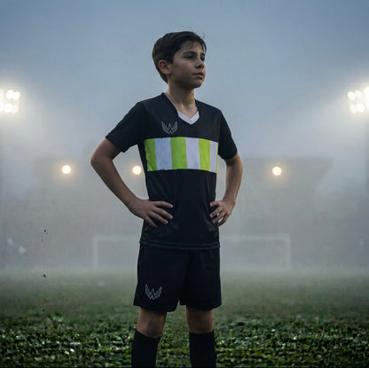 Essentials Youth soccer jersey Set - Athletic Green