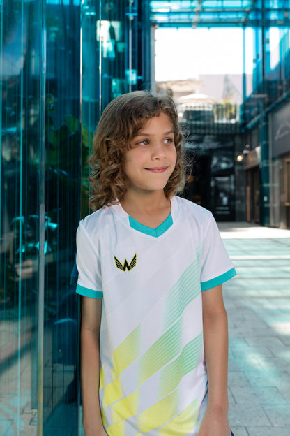 Essentials Sports Youth Set - White Neon