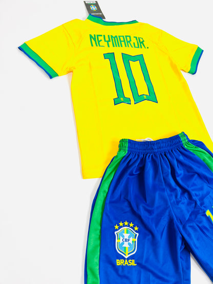 Neymar #10 Brazil Home Youth soccer set