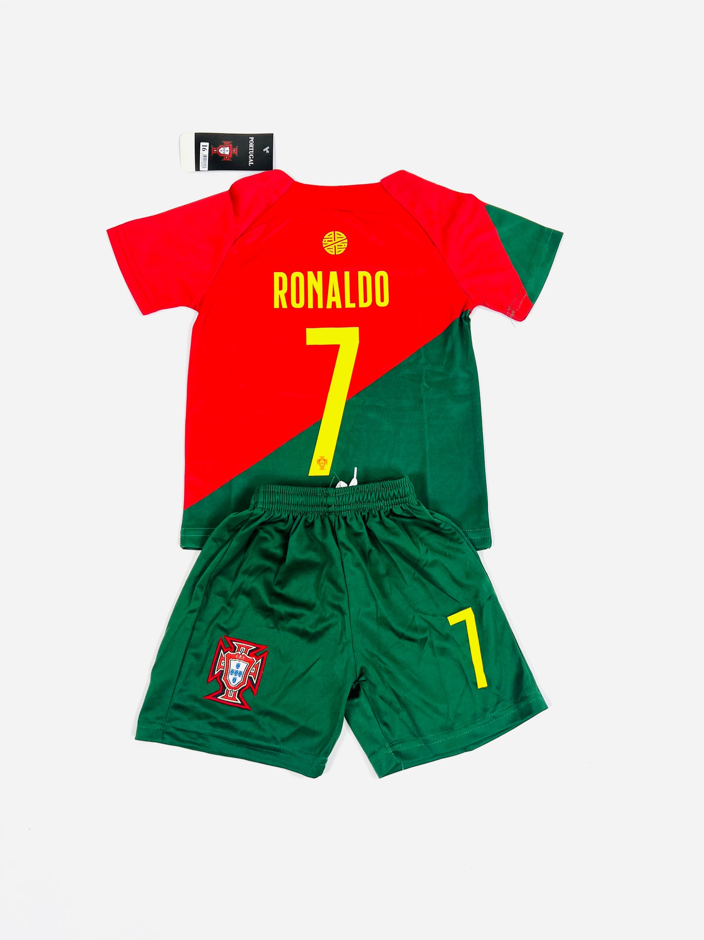 Ronaldo #7 Portugal Home Youth soccer set