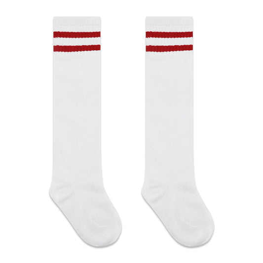 All day Youth Long Socks - Red Lines