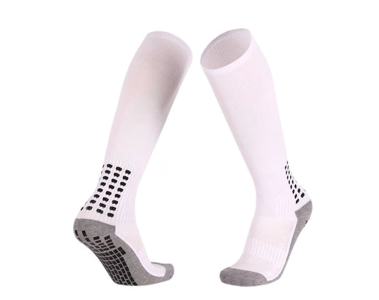 Compression Grip Socks Youth Socks - White