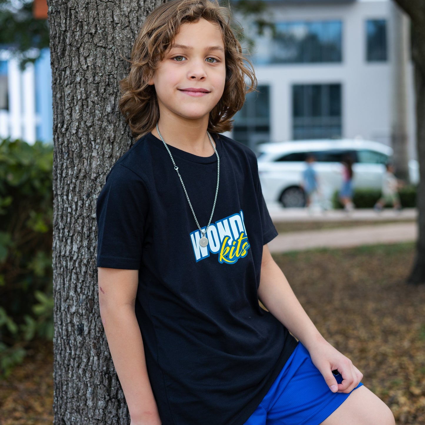 Wonder Kits Sports Youth T- Shirt - Black/White