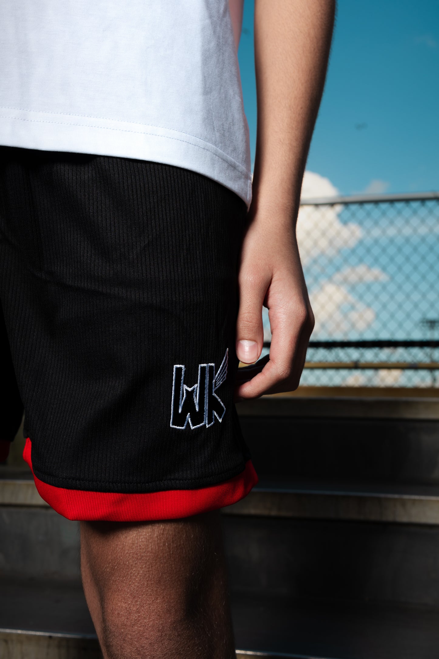 Playtime Youth Shorts - Black/Red