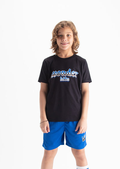 Wonder Kits Graphic Youth T- Shirt - Black