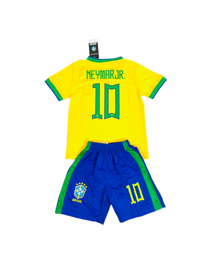 New Kids Brazil Neymar Home Premium Soccer Uniform 2022 