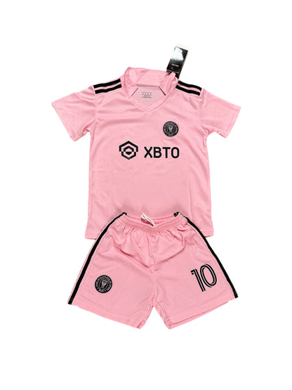 Messi #10 Miami Pink Youth soccer set