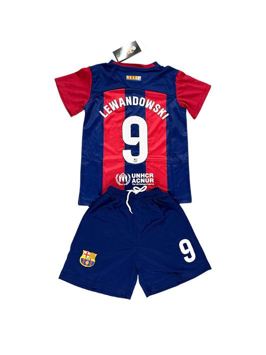Lewandowski #9 Barcelona home Youth soccer set
