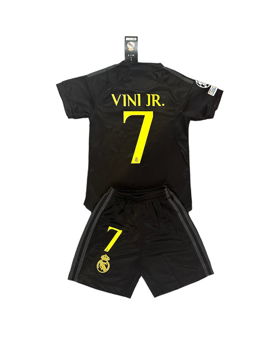 Vini Jr #7 Madrid away third Youth soccer set