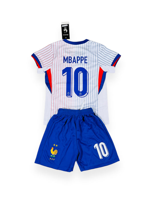 Mbappe #7 France 2024 Away Youth soccer set
