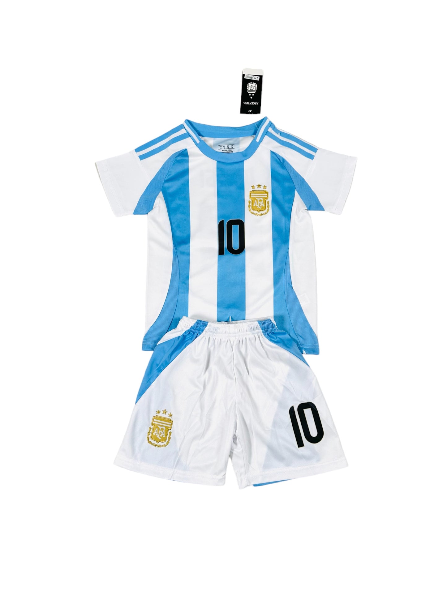 Messi #10 Argentina Home 2024 Youth soccer set