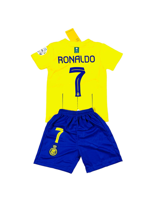 Ronaldo#7 Al Nassr Home Youth soccer set