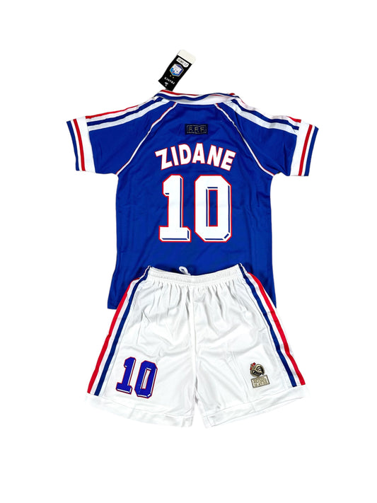 Zidane #10 France Retro Youth soccer set