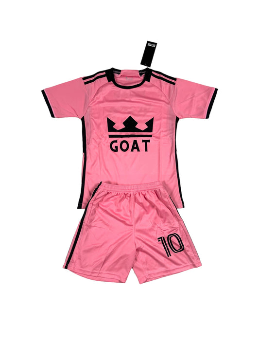 Messi Goat Pink Youth soccer set