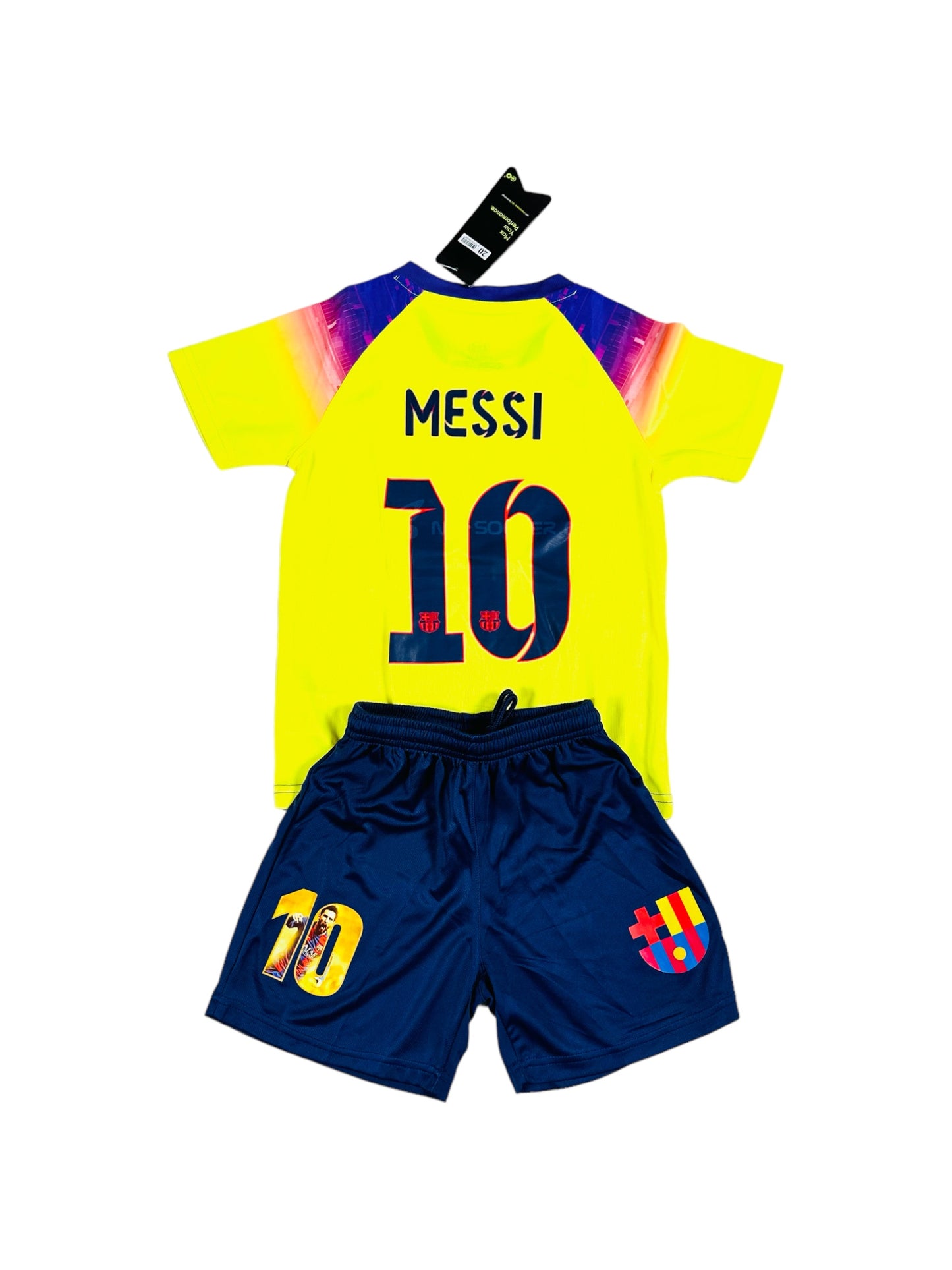 Messi Barcelona Edition Youth soccer set-Neon