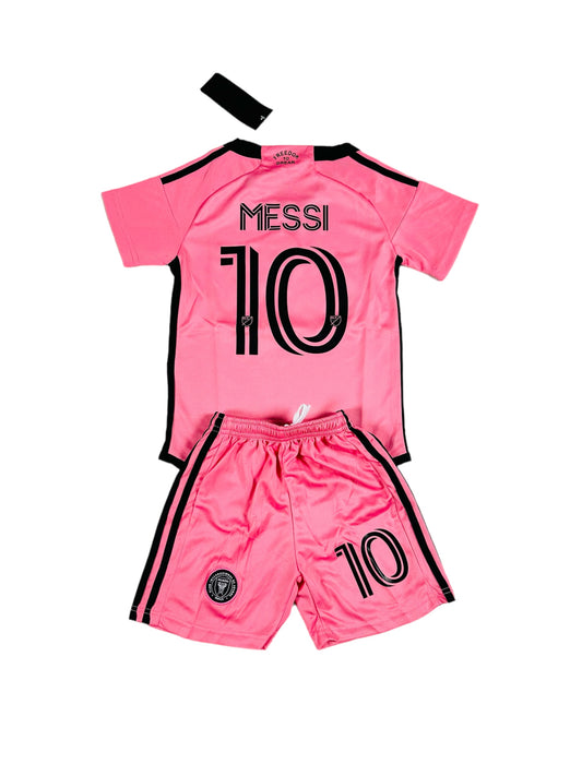 Messi #10 Miami 2024 Pink Youth soccer set