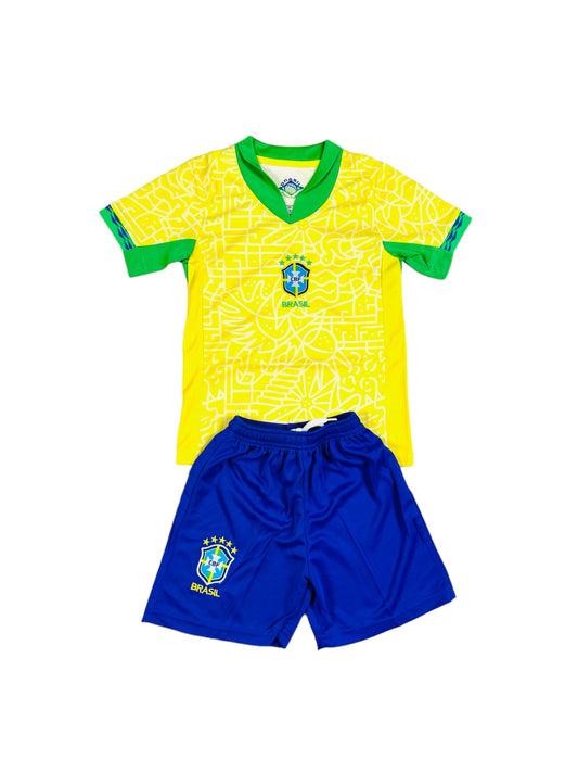 Brazil Home 2024 Youth soccer set