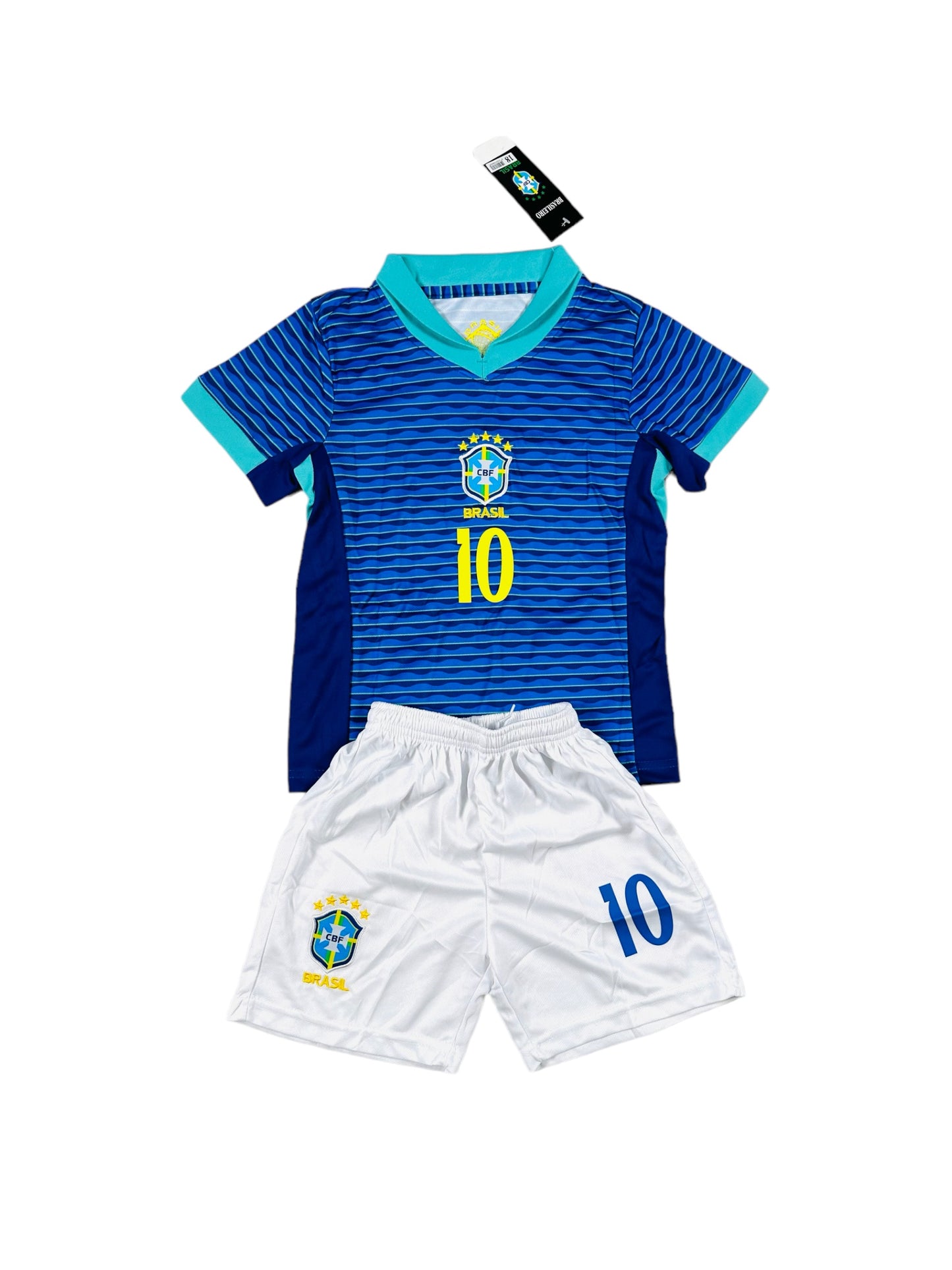 Rodrigo #10 Brazil away Youth soccer set 2024/25