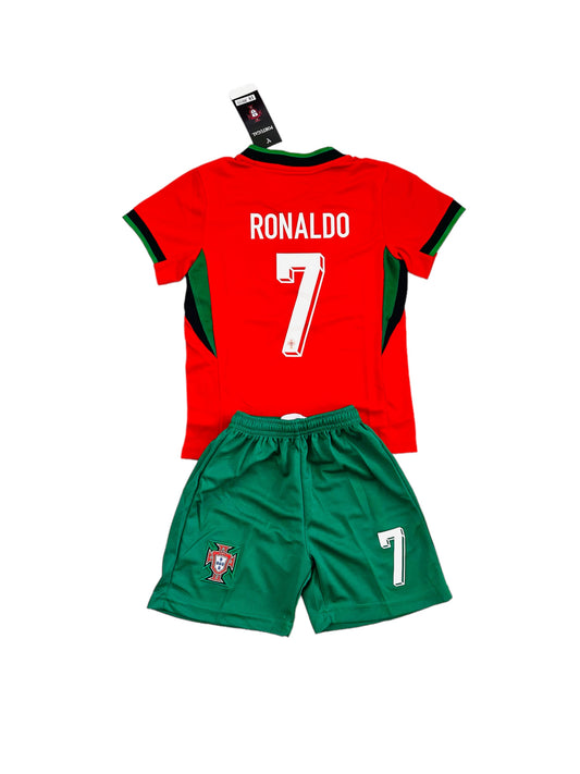 Ronaldo #7 Portugal Home 2024 Youth soccer set