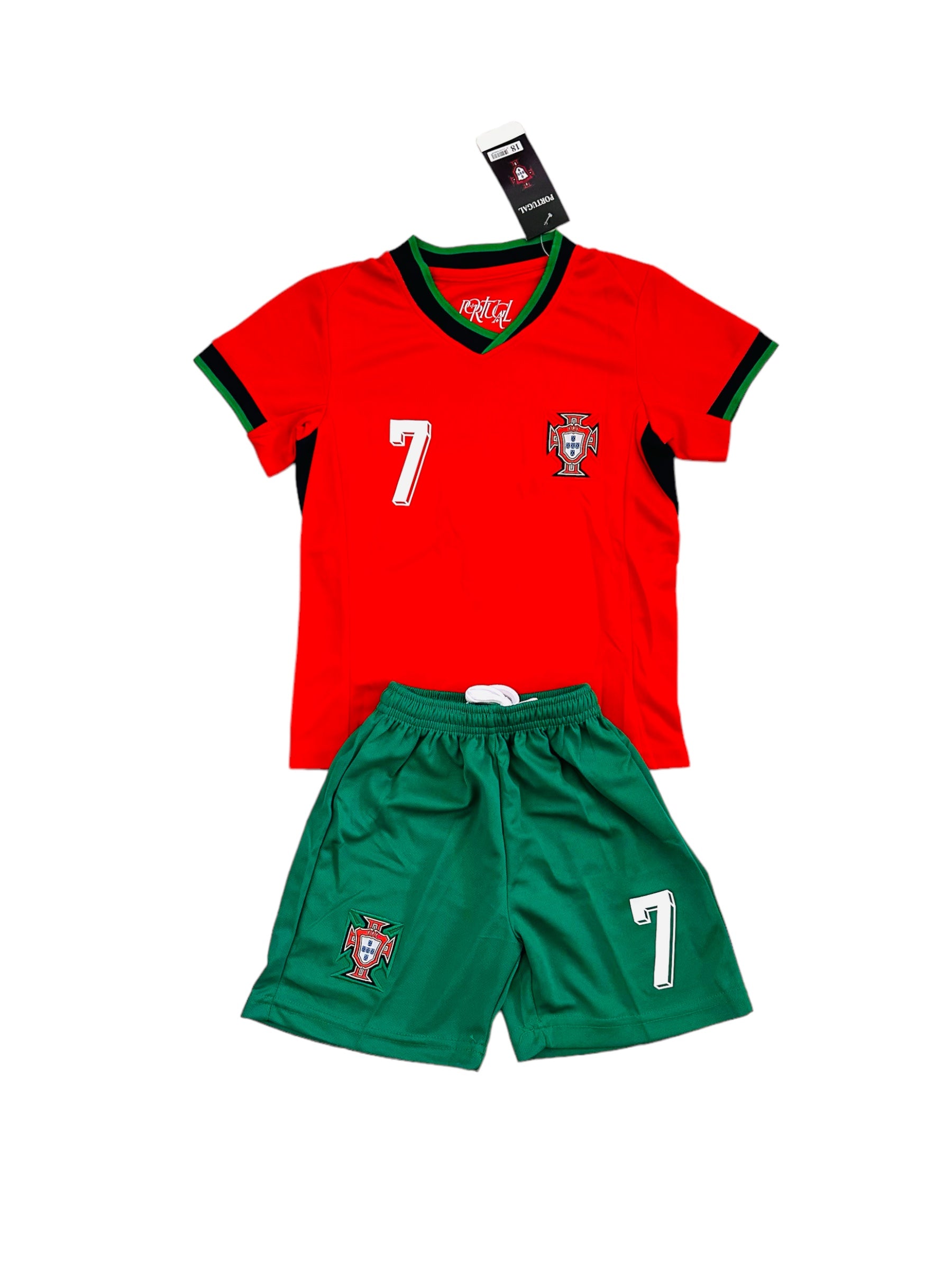 Ronaldo 7 Portugal Home 2024 Youth soccer set