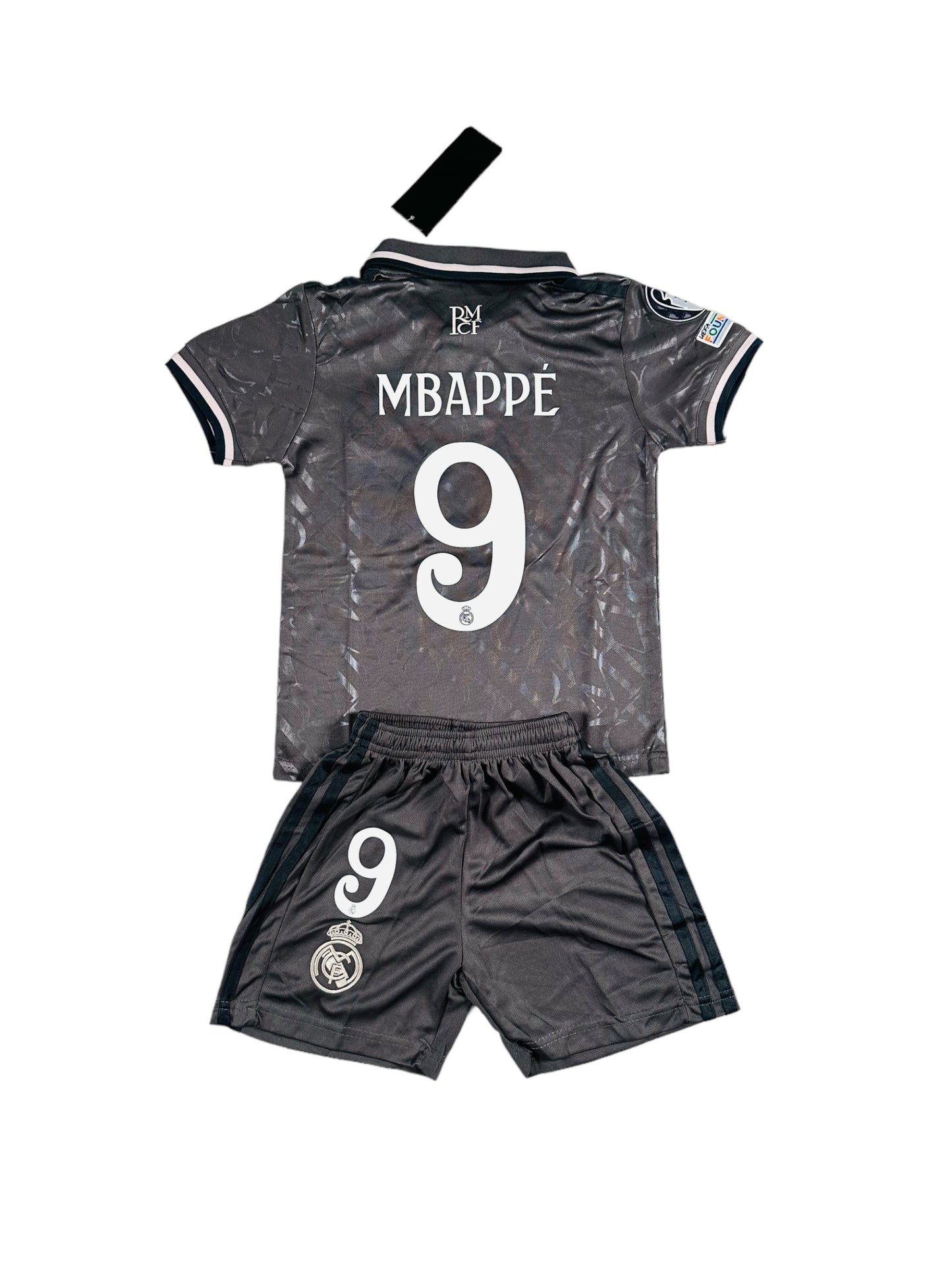 Mbappe #9 Madrid away third 2024 Youth soccer set