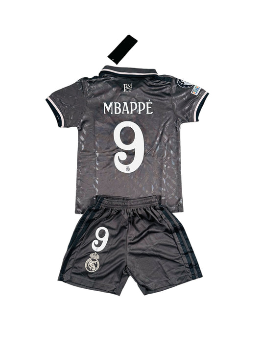 Mbappe #9 Madrid away 2024 Youth soccer set