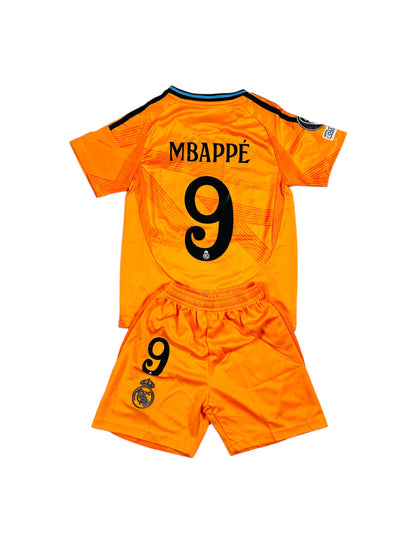 Mbappe #9 Madrid away 2024 Youth soccer set