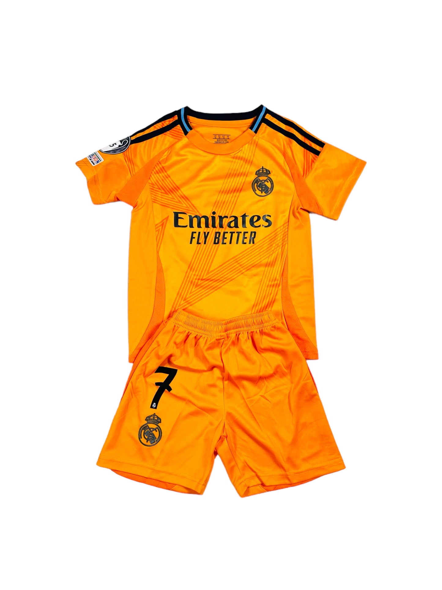 Vini Jr #7 Madrid away 2024 Youth soccer set