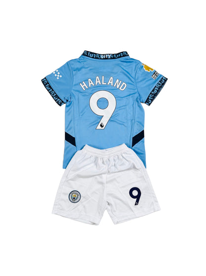 Haaland #9 Man City home 2024/25 Youth soccer set