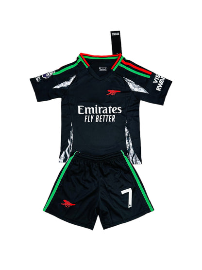 Saka #7 Arsenal Away 2024/25 Youth soccer set