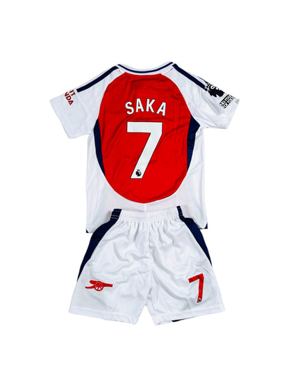 Saka #7 Arsenal Home 2024/25 Youth soccer set