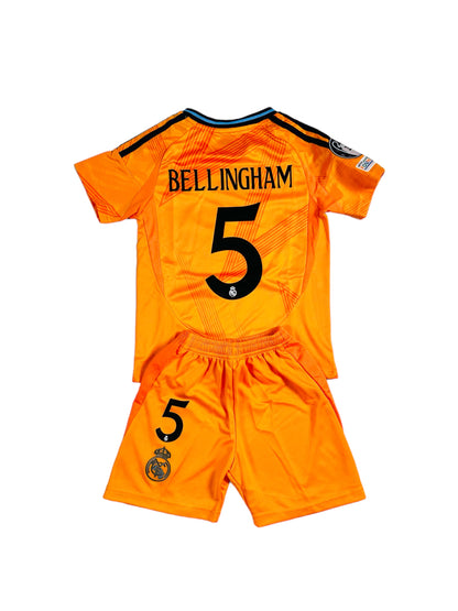 Bellingham #5 Real Madrid Away 2024/25 Youth soccer set