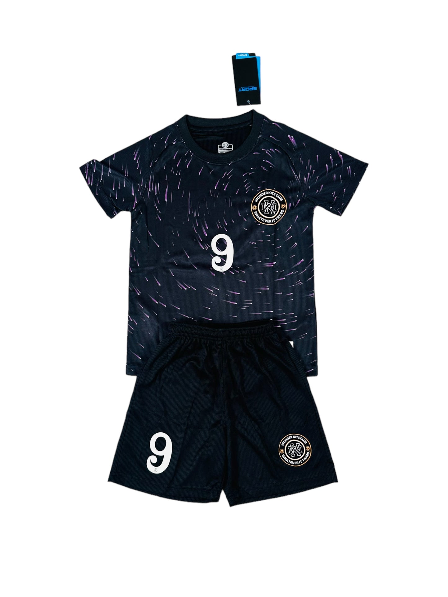 Madrid #9 Goat Youth soccer set - Black