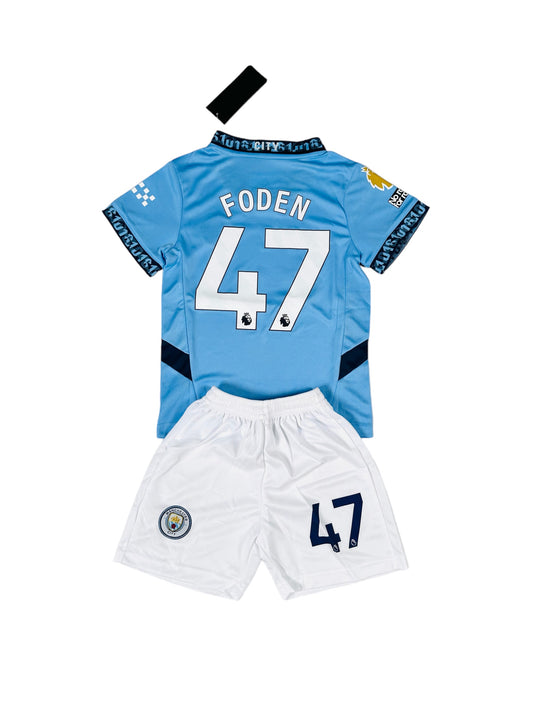 Foden #47 Man City home 2024/25 Youth soccer set