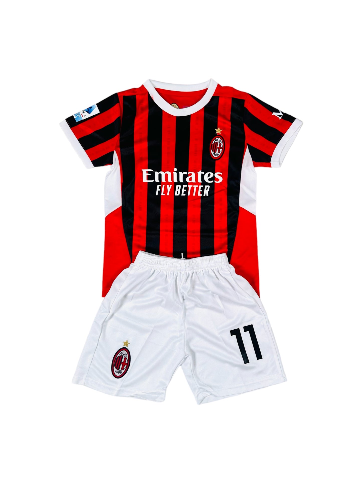 Pulisic #11 Milan home 2024/25 Youth soccer set