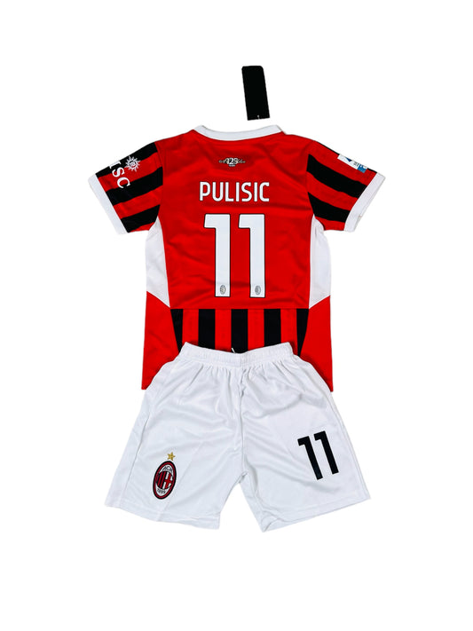 Pulisic #11 Milan home 2024/25 Youth soccer set