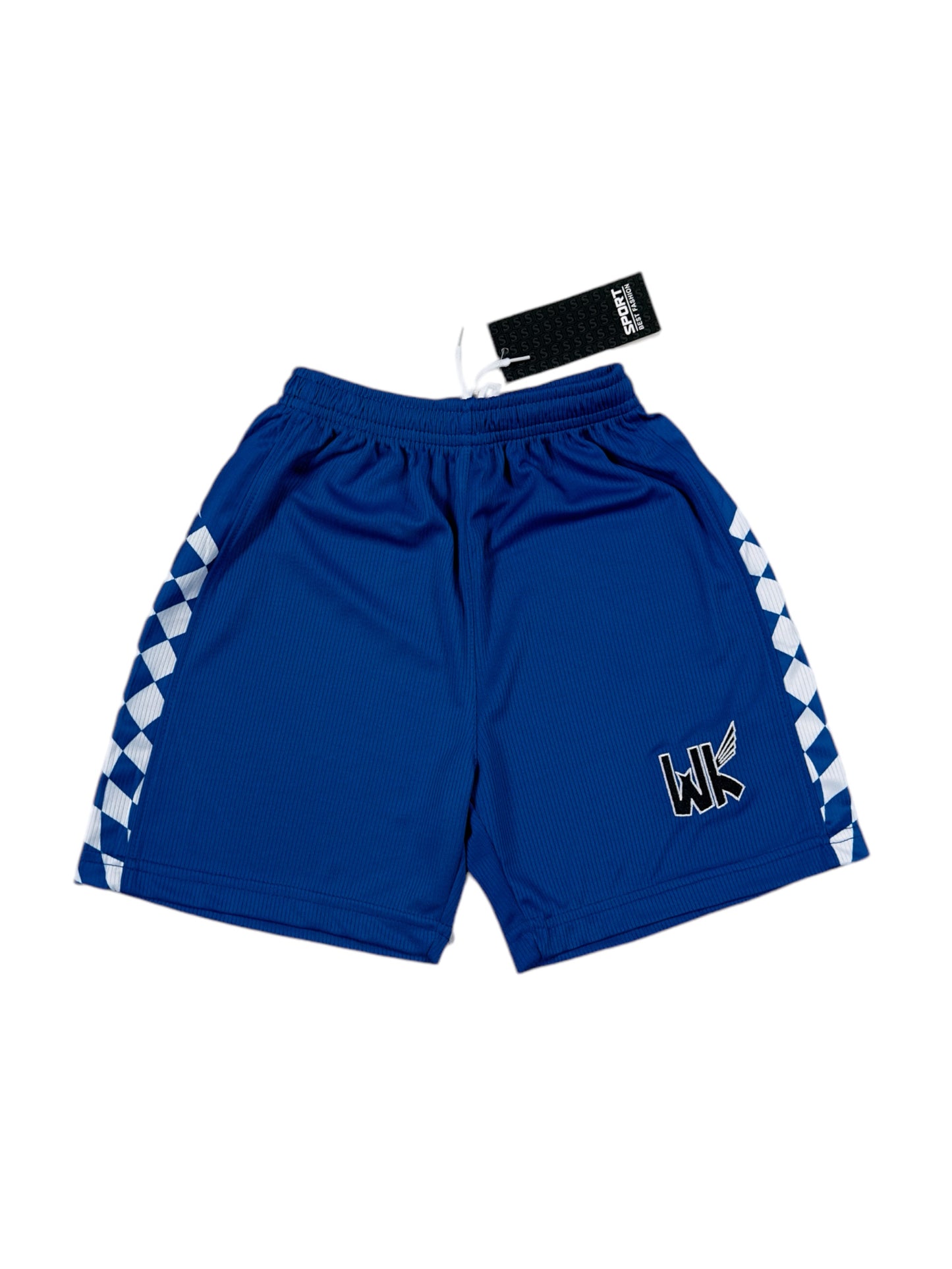 Playtime Youth Shorts - Squares Blue