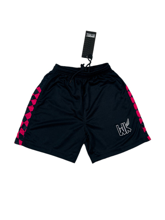 Playtime Youth Shorts - Magenta Squares