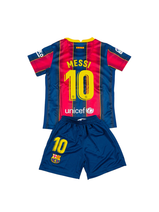 Messi #10 Barcelona Home Retro Youth soccer set