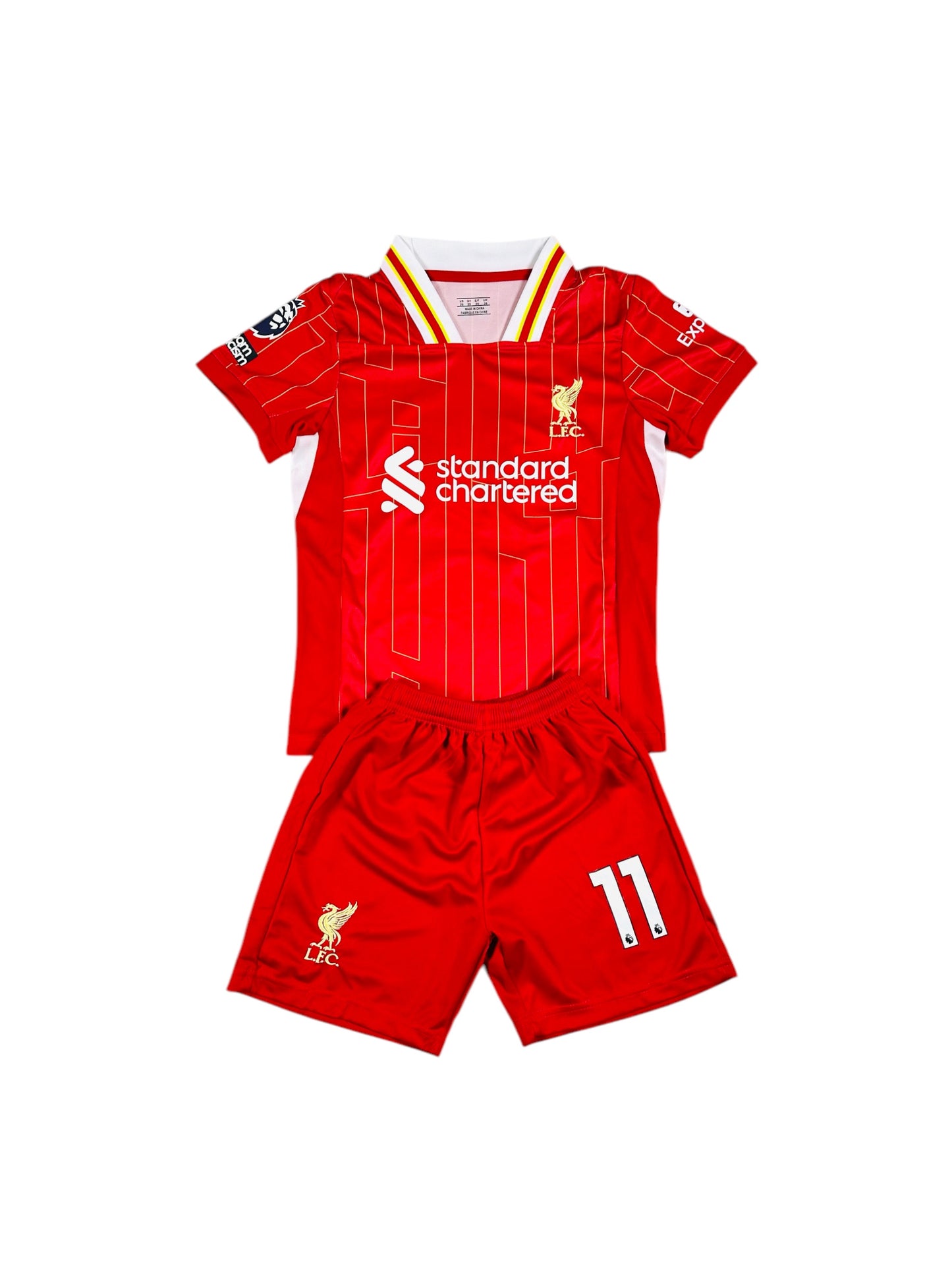 M.Salah #11 Liverpool home 2024/25 Youth soccer set