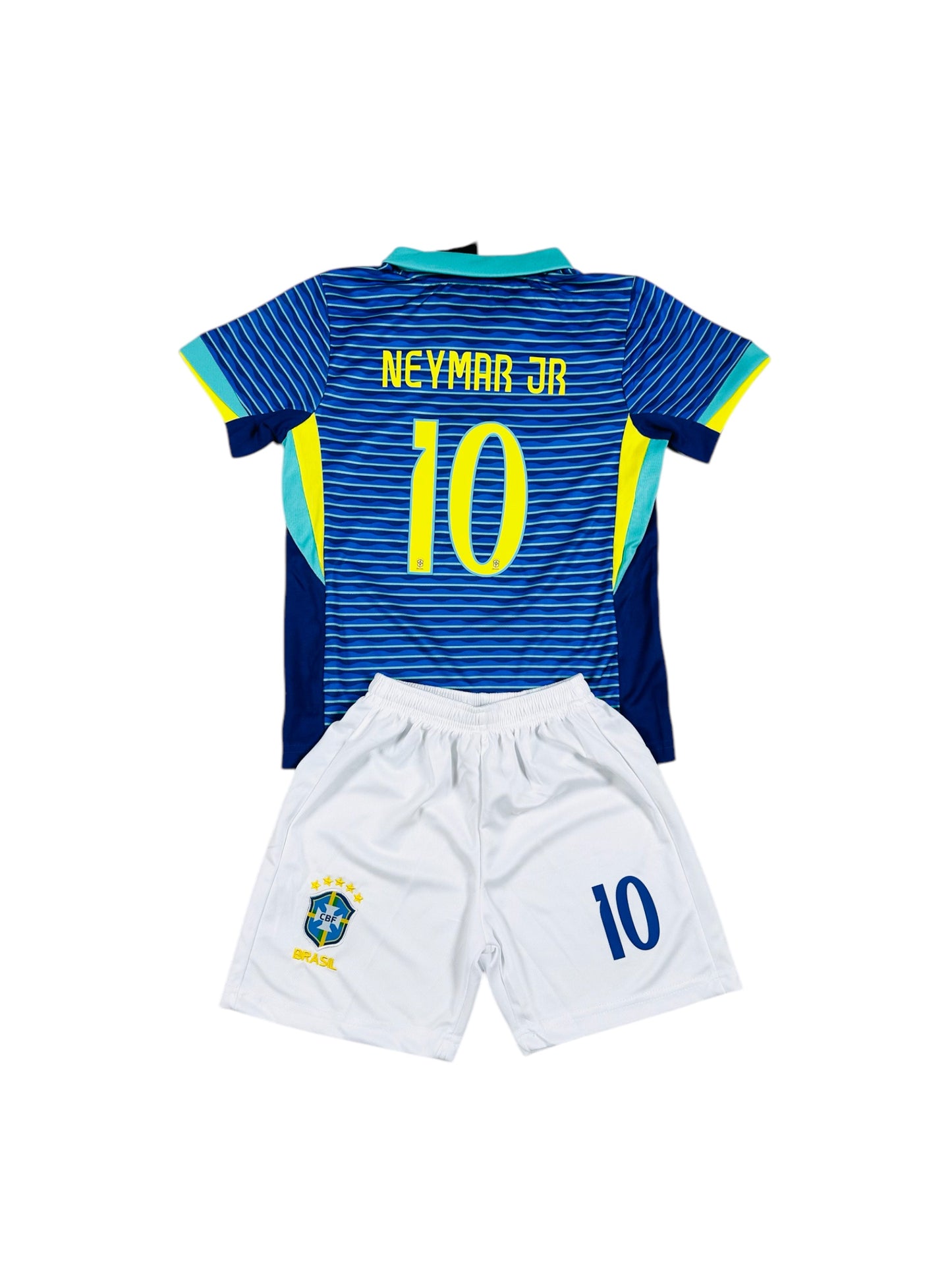 Neymar #10 Brazil Away Youth soccer set 2024/25