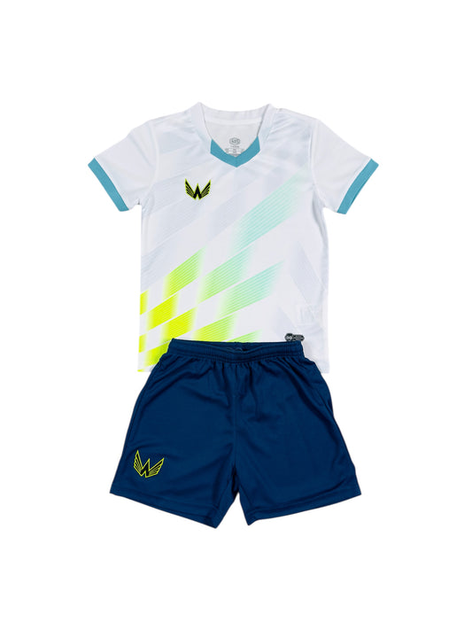 Essentials Sports Youth Set - White Neon