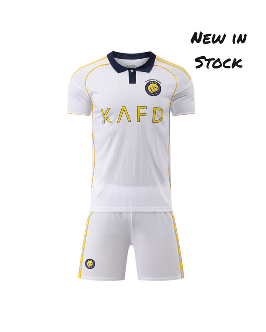 Ronaldo#7 Al Nassr Away Third 2025 Youth soccer set