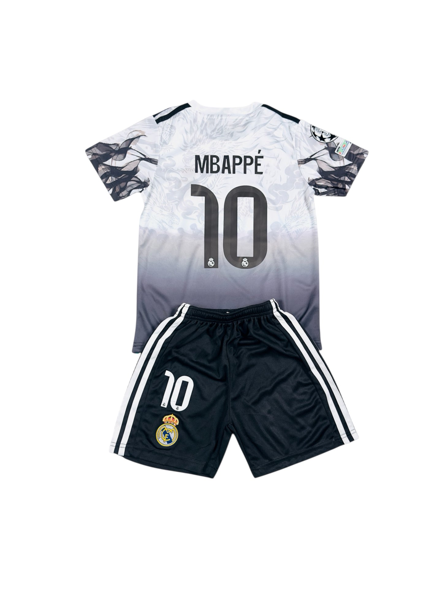 Mbappe #10 Madrid Special Edition 2025 Youth soccer set-White Dragon