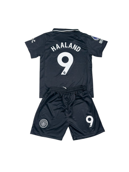 Haaland #9 Man City Away 2025 Youth soccer set
